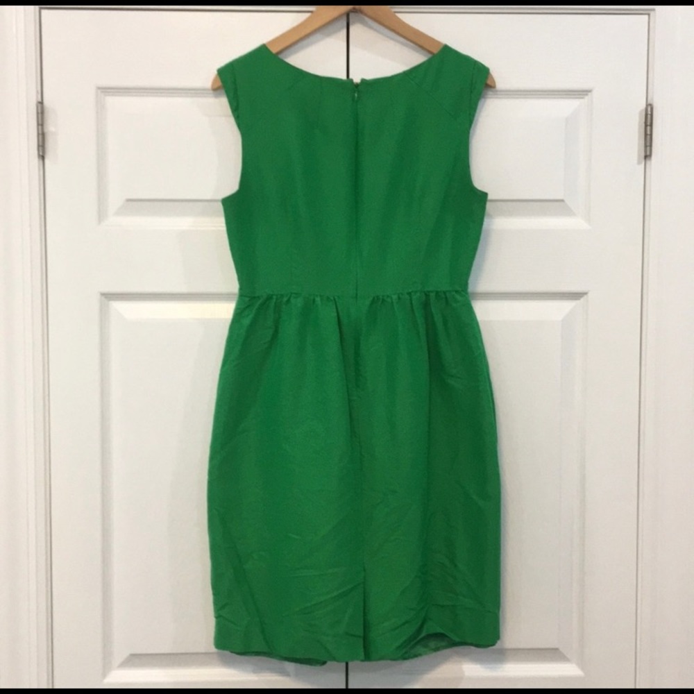 Womens jCrew green dress with pockets